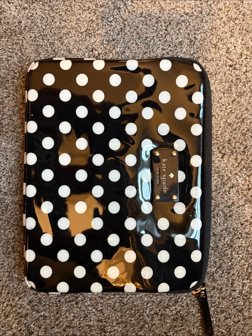 kate spade Black and White Polka Dot Laptop Sleeve